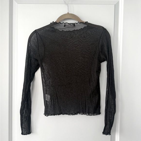 Brandy Melville Transparent Diamond Stars Top - Picture 4 of 4